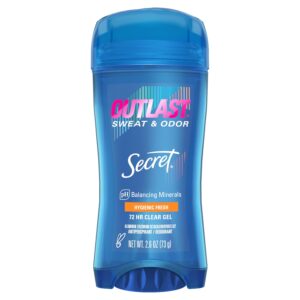 Secret Outlast Clear Gel Antiperspirant Deodorant for Women, Hygienic Fresh 2.6 oz - Image 9