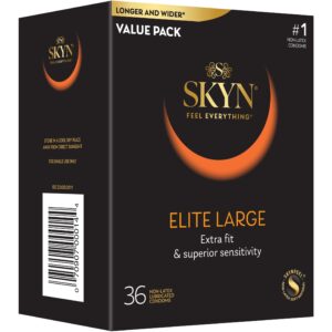 SKYN Elite Large Non-Latex Lubricated Condoms, 36 Count - Image 9