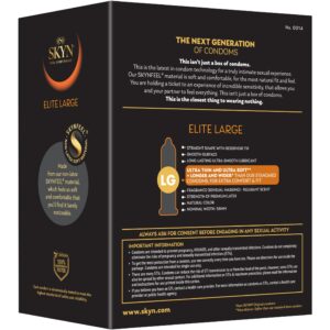 SKYN Elite Large Non-Latex Lubricated Condoms, 36 Count - Image 10