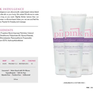 PINK Indulgence Cream - Longer Lasting Water Based Cream Personal Lubricant for Women - 3.3oz Tube - Image 6