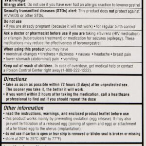 OHM My Choice Emergency Contraceptive – Levonorgestrel 1.5 mg Tablet – Safe, Effective Morning-After Pill for Unprotected Sex – Compare to Active Ingredient Found in Plan B One-Step - Image 4