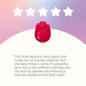 Lovehoney Mon Ami Pleasure Air Suction Vibrating Rose, Red - Image 6