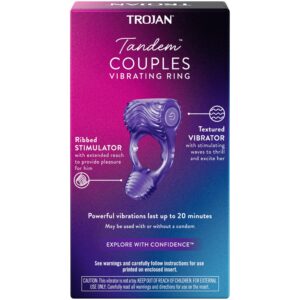TROJAN Vibrations Tandem Couples Vibrating Ring, Personal Massager, 1 Count - Image 8