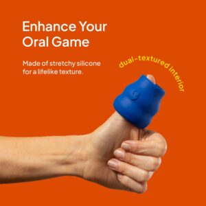 Hello Cake Silicon Oral Stroker Masturbator with Flavored Lube Sample - Image 6