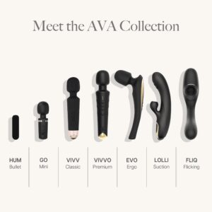 Ava Bullet HUM Wand Massager - Discreet & Compact Massager for Women - Bullet Vibrator - Purple - Image 4