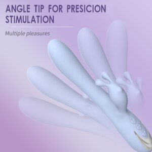 Centerel Rabbit Vibrator Sex Toys with 10 Powerful Vibrations Dual Motors, Vibrator Adult Toys for Women-Light Blue - Image 3