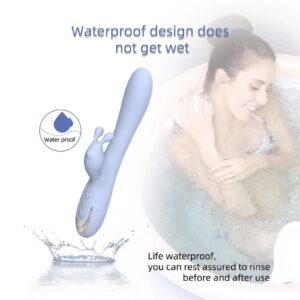 Centerel Rabbit Vibrator Sex Toys with 10 Powerful Vibrations Dual Motors, Vibrator Adult Toys for Women-Light Blue - Image 8