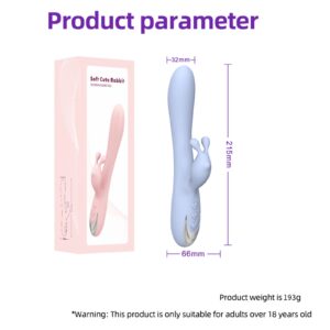 Centerel Rabbit Vibrator Sex Toys with 10 Powerful Vibrations Dual Motors, Vibrator Adult Toys for Women-Light Blue - Image 9