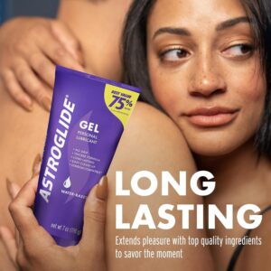 Astroglide Water Based Lube (7oz), Ultra Gentle Gel Personal Lubricant for Vaginal and Anal Sex, Stays Put with No Drip, Sex Lube, Long-Lasting for Men, Women and Couples, Safe for Toys - Image 4