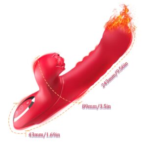 Adult Sex Toys Vibrator with 7 Thrusting 5 Tapping 10 Vibrating Modes & Heating Function Vibrators - Image 3