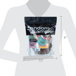 Adventure Condom Sampler, Latex, Variety Pack, 96-Count - Image 6