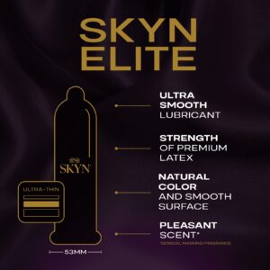 SKYN Elite Lubricated Non Latex Condoms, 36 Count - Image 3