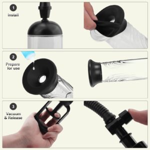 Vacuum Enhancement Pump, Adult Sex Toys for Men, Black, 10 Count - Image 5