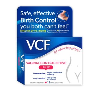 VCF Vaginal Contraceptive Spermicide Film, 12 Count, Value Pack - Image 6