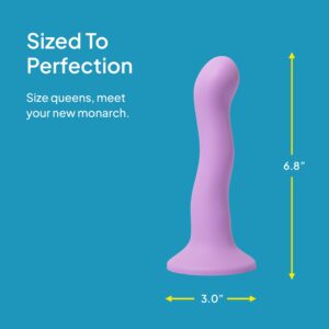 Hello Cake Pretty Big Dil, Body-Safe Silicone, Curved Dildo Toy for Vaginal or Backside Play - Image 3