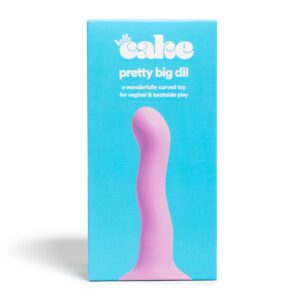 Hello Cake Pretty Big Dil, Body-Safe Silicone, Curved Dildo Toy for Vaginal or Backside Play - Image 5