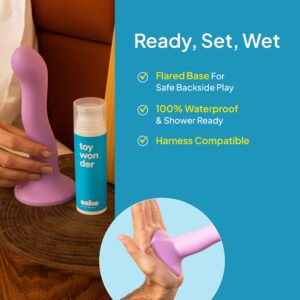 Hello Cake Pretty Big Dil, Body-Safe Silicone, Curved Dildo Toy for Vaginal or Backside Play - Image 6