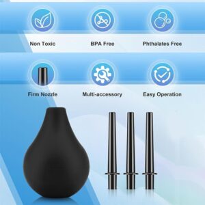Anti Back-Flow Anal Douche for Men Women Private Hygienic, Large Capacity Leakproof Enema Bulb for Colon Detox and Constipation, Reusable - Image 9