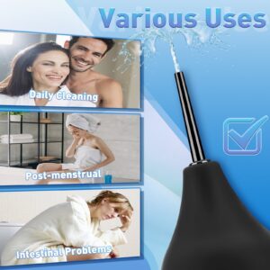 Anti Back-Flow Anal Douche for Men Women Private Hygienic, Large Capacity Leakproof Enema Bulb for Colon Detox and Constipation, Reusable - Image 11