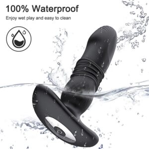 TLUDA Thrusting Vibrating Butt Plug Anal Vibrator APP Remote Sex Toys for Women,Men Prostate Massager Buttplug,Black - Image 5