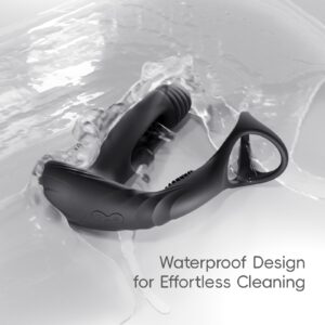 Prostate Massager Vibrator for Men,AMOVIBE Anal Toys with 10 Flapping & Vibration Settings,Waterproof Rechargeable Anal Adult Toys Vibrators with Penis Ring,Male Sex toys - Image 6