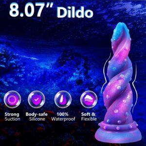 Female Adult Sex Toys Dildos Sex Toys 8.07 inch Huge Tentacle Adult Toy, Strong Suction Cup , G Spot Vibrator Sex Toy for Women Pleasure Hands-Free Play - Image 6