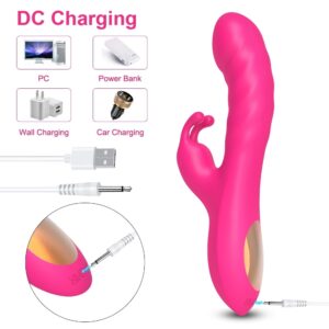 Xbonp Dildo Vibrator for Women, 10 Vibration Modes G Spot Rabbit Vibrator Adult Sex Toys(Red) - Image 5