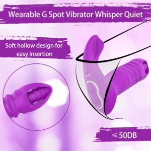 ESVOW Remote Control Thrusting Vibrator APP Wearable Female Sex Toys, Bluetooth Stimulator with 3 Thrusting 9 Vibrating Modes for Women Pleasure, Vibrating Panty Adult Toy for Couples - Image 5