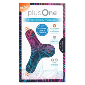 plusOne Breast+Body Warm Vibration Intimate Massager, Prevent Clogged Ducts, Menstrual Pain Relief - Image 16