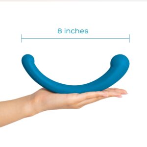 plusOne Vibrating Dual Arc Massager, 10 Vibration Settings, Teal, Waterproof - Image 6
