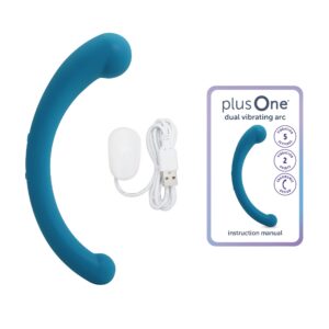plusOne Vibrating Dual Arc Massager, 10 Vibration Settings, Teal, Waterproof - Image 7