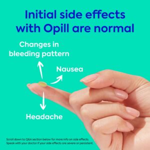 Opill Daily Oral Birth Control Pills, Progestin-Only, 1 Month, 28 Count - Image 7