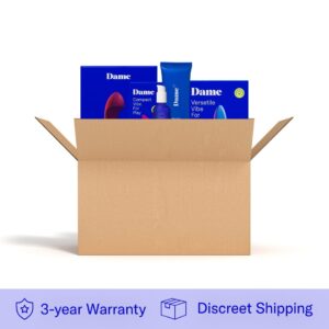 Dame Dip Internal and External Vibrator for Women — USB-C Rechargeable, 5 Speeds, Waterproof, Angled Ridged Design, Personal Massager, Soft Silicone, Ergonomic - Periwinkle - Image 7