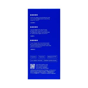 Dame Dip Internal and External Vibrator for Women — USB-C Rechargeable, 5 Speeds, Waterproof, Angled Ridged Design, Personal Massager, Soft Silicone, Ergonomic - Periwinkle - Image 14