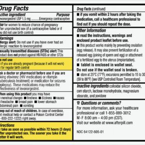 Afterpill Emergency Contraceptive, Three-pack - Image 4