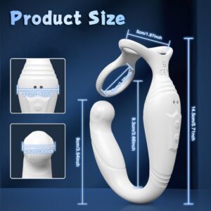 Xbonp Prostate Massager Anal Vibrator for Men, Anal Toys with 9 Vibrating & 9 Rotation Settings - Image 5