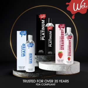 Wet Flavored Water-Based Lube, Luxury Edible Personal Lubricant, Delicious Strawberry Flavor, 3.1 fl oz - Image 8