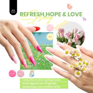 beetles Gel Polish 36 Colors Gel Nail Polish with Base Coat Glossy Matte & Glitter Gel Top Coat Neon Jelly Blue Nude Vivid Seasons Collection Gifts for Women - Image 3