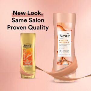 Suave Professionals Keratin Infusion Smoothing Shampoo and Conditioner with Pump 28 oz 2 Count - Image 2