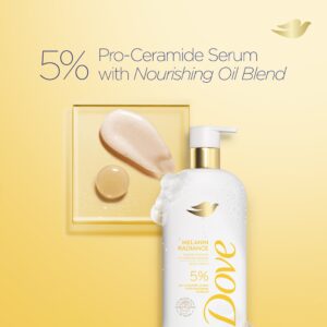 Dove Melanin Radiance Body Wash 5% Pro-Ceramide Serum with Nourishing Oil Blend All Skin, 18.5 oz - Image 6