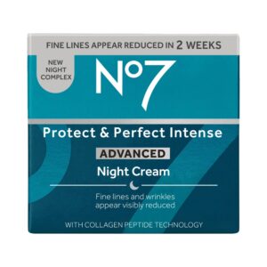 No7 Protect & Perfect Intense Advanced Night Cream Face Moisturizer with Hyaluronic Acid & Vitamins, 1.69 oz - Image 9