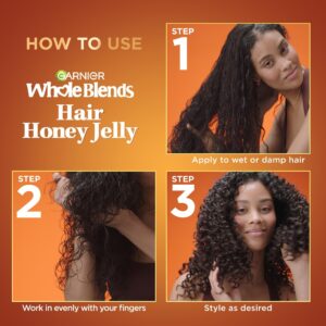 Garnier Whole Blends Deep Moisturizing Hair Styling Gel with Honey Jelly, Wavy Hair, 13.5 fl oz - Image 10