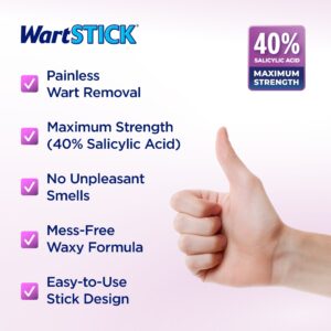 WartStick Maximum Strength Salicylic Acid Solid-Stick Common and Plantar Wart Remover, 0.2 oz - Image 3