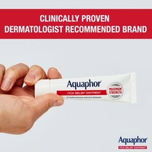Aquaphor Itch Relief Ointment, 1% Hydrocortisone Anti-Itch Cream, Fast-Acting, 2 oz - Image 4