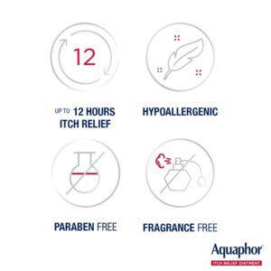 Aquaphor Itch Relief Ointment, 1% Hydrocortisone Anti-Itch Cream, Fast-Acting, 2 oz - Image 6