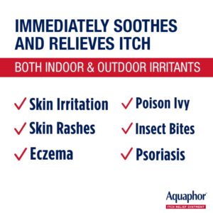 Aquaphor Itch Relief Ointment, 1% Hydrocortisone Anti-Itch Cream, Fast-Acting, 2 oz - Image 7