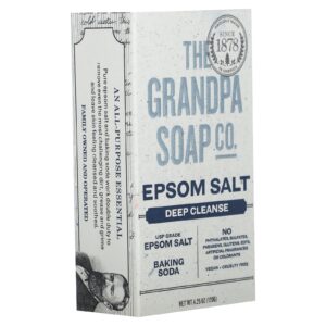 The Grandpa Soap Co. Face & Body Bar Soap, Epsom Salt, 4.25 oz (120 g) - Image 6