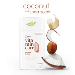 Dove VitaminCare+ Aluminum Free Deodorant Stick for Women Coconut & Shea, 2.6 oz - Image 3