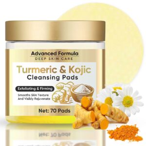 Turmeric Kojic Acid Cleansing Pads, Remove The Excess Epidermis 70PCS - Image 1