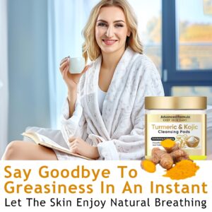 Turmeric Kojic Acid Cleansing Pads, Remove The Excess Epidermis 70PCS - Image 3